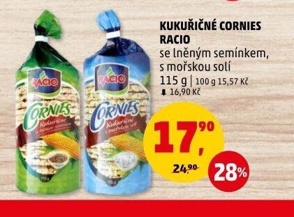 Kukuřičné cornies Racio