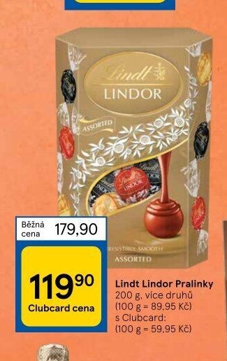Lindt Lindor Pralinky