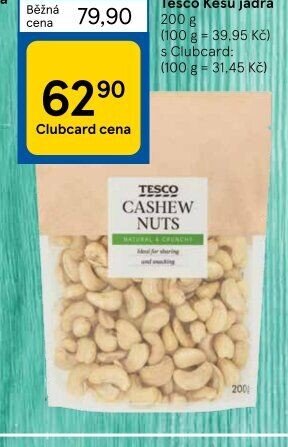 Tesco Kešu jádra