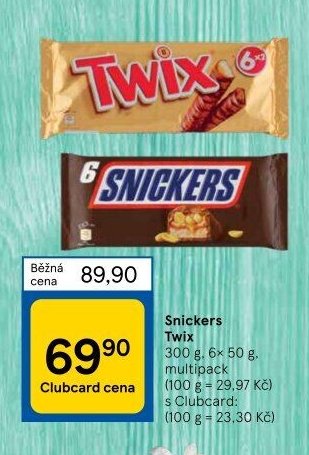 Snickers, Twix 300g