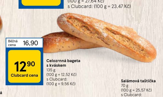 Celozrnná bageta s kváskem