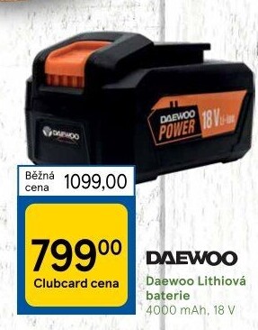 Baterie lithiové Daewoo