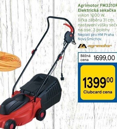 Elektrická sekačka Agrimotor FM3310R