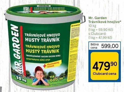 Hnojivo trávníkové Mr. Garden Agro