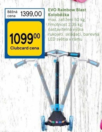 KoloběžkaEVO Blast Rainbow