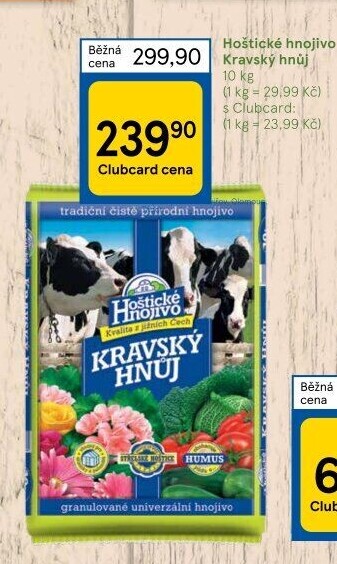Kravský hnůj Hoštické hnojivo