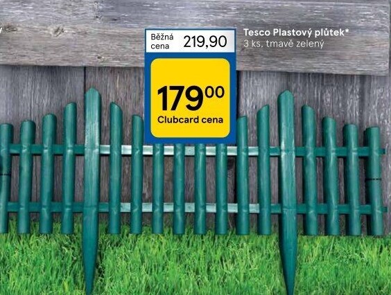 Plastový plůtek - miniplot Tesco