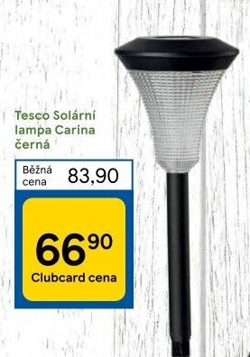 Solární lampa Tesco
