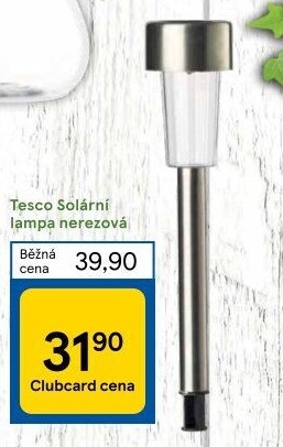 Solární lampa Tesco