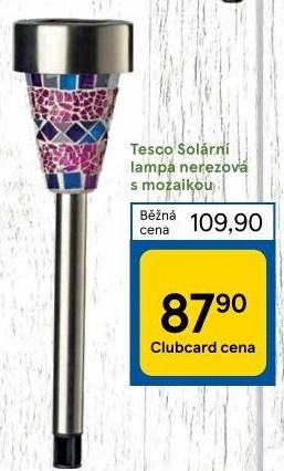 Solární lampa Tesco