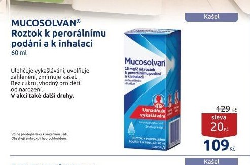 MUCOSOLVAN Roztok k perorálnímu podání a k inhalaci