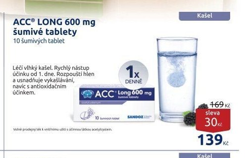 ACC LONG 600 mg šumivé tablety