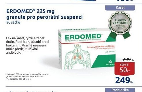 ERDOMED 225 mg granule pro perorální suspenzi