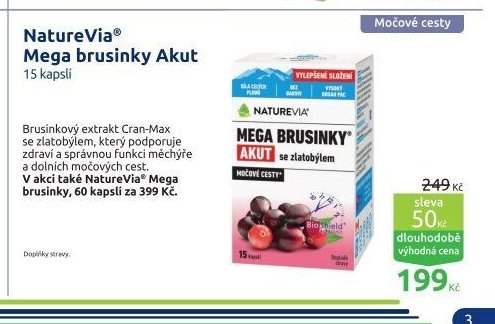 NatureVia Mega brusinky Akut