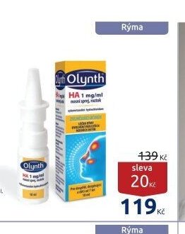 Olynth HA 1 mg/ml nosní sprej, roztok