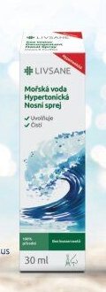 Livsane Mořská voda Hypertonická nosní sprej