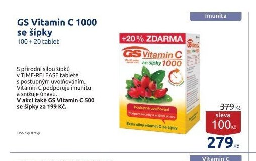 GS Vitamin C 1000 se šípky