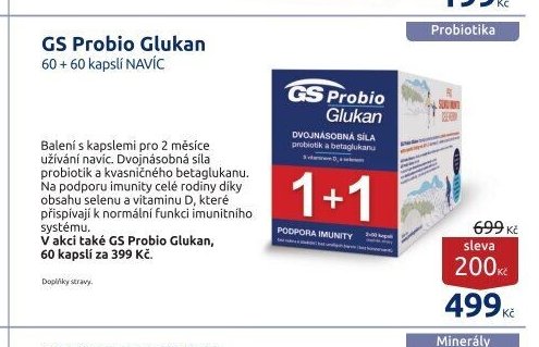 GS Probio Glukan 60 + 60 kapslí NAVÍC