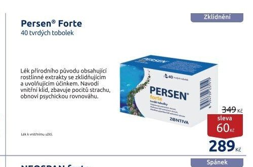 Persen Forte 40 tvrdých tobolek