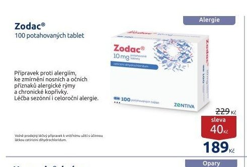 Zodac® 100 potahovaných tablet