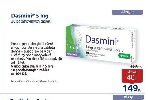 Dasmini® 5 mg 30 potahovaných tablet