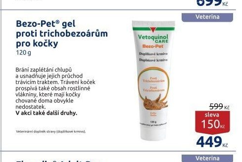 Bezo-Pet gel proti trichobezoárům pro kočky