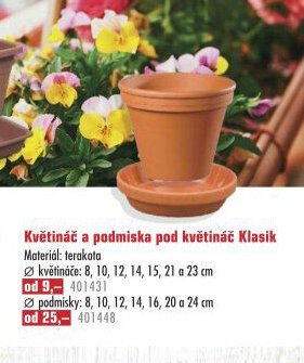 Květináč a podmiska pod květináč Klasik - UNI HOBBY akcniletaky.com