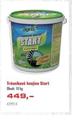 Trávníkové hnojivo Start - UNI HOBBY akcniletaky.com