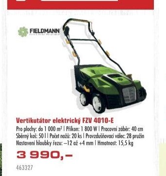 Vertikutátor elektrický FZV 4010-E - UNI HOBBY akcniletaky.com