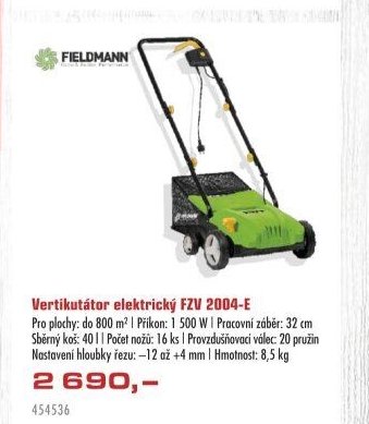 Vertikutátor elektrický FZV 2004-E - UNI HOBBY akcniletaky.com