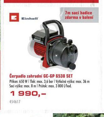 Čerpadlo zahradní GC-GP 6538 SET - UNI HOBBY akcniletaky.com