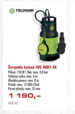 Čerpadlo kalové FVC 4001-EK - UNI HOBBY akcniletaky.com