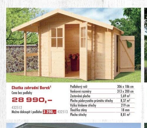 Chatka zahradní Borek - UNI HOBBY akcniletaky.com