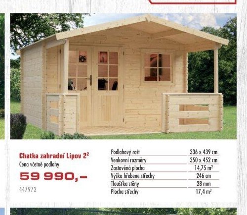 Chatka zahradní Lipov - UNI HOBBY akcniletaky.com
