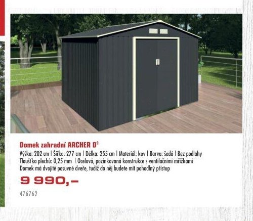 Domek zahradní ARCHER D - UNI HOBBY akcniletaky.com