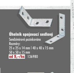 Úhelník spojovací sedlový