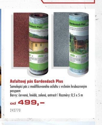 Asfaltový pás Gardendach Plus - UNI HOBBY akcniletaky.com