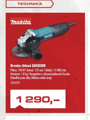 Bruska úhlová GA5030R - UNI HOBBY akcniletaky.com