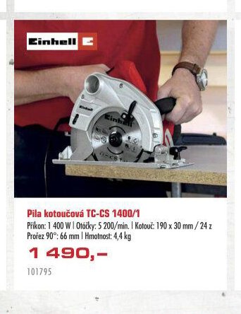 Pila kotoučová TC-CS 1400/1 - UNI HOBBY akcniletaky.com