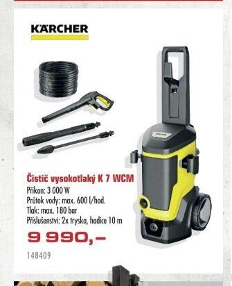 Čistič vysokotlaký K 7 WCM - UNI HOBBY akcniletaky.com