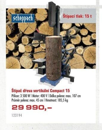Štípač dřeva vertikální Compact 15 - UNI HOBBY akcniletaky.com