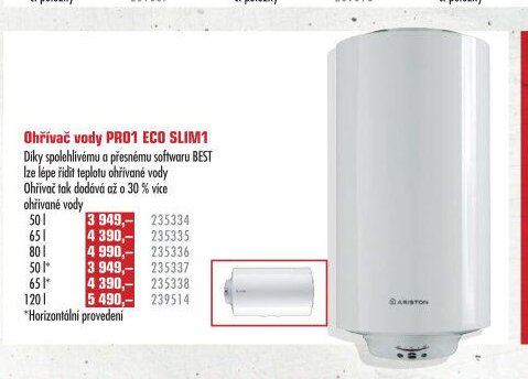 Ohřívač vody PRO1 ECO SLIM1 - UNI HOBBY akcniletaky.com