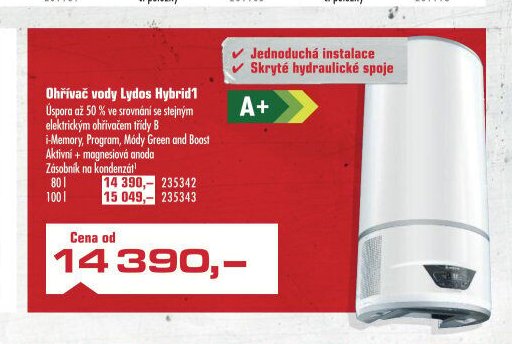 Ohřívač vody Lydos Hybrid1 - UNI HOBBY akcniletaky.com