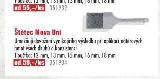 Štětec Nova Uni - UNI HOBBY akcniletaky.com