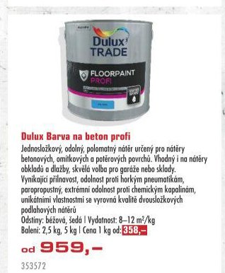 Dulux Barva na beton profi - UNI HOBBY akcniletaky.com