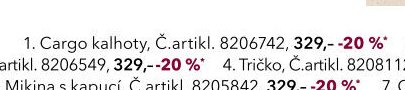 Cargo kalhoty (1)