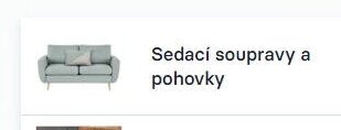 Sedací soupravy a pohovky