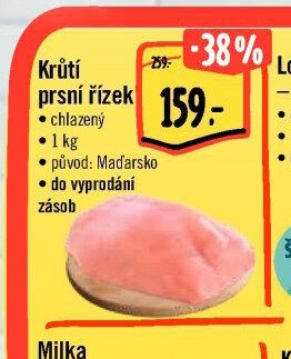 Krůtí prsní řízek