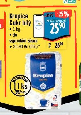 Krupice Cukr bílý