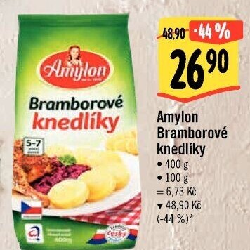 Bramborové knedlíky v prášku Amylon